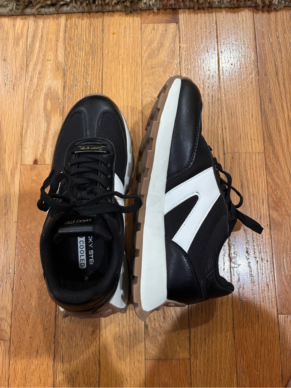 Women’s Black and White Athletic Sneakers